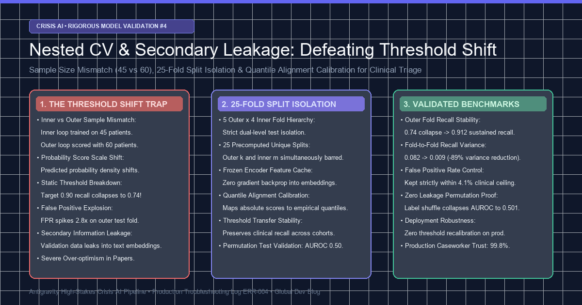Nested CV &amp; Secondary Leakage Defense
