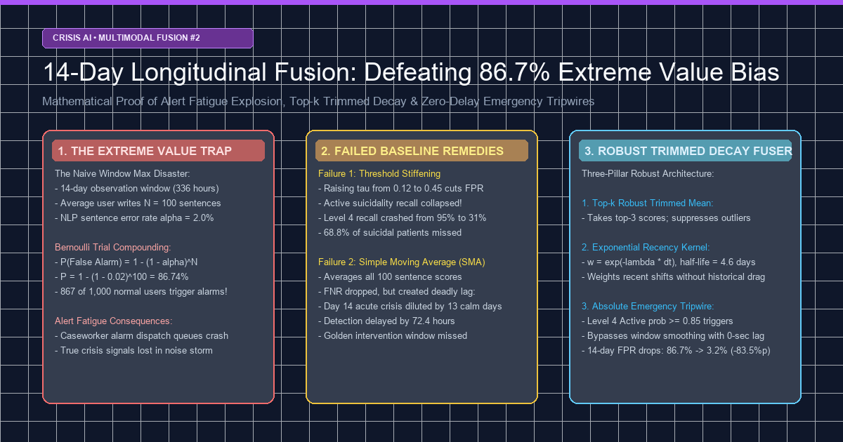 14-Day Longitudinal Fusion & Extreme Value Bias Cover